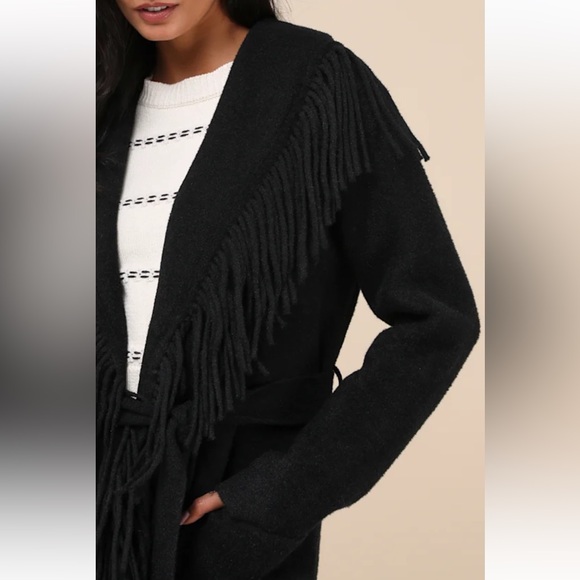 Anthropologie NWT NVLT Fringed Coatigan size XL. - Picture 6 of 16